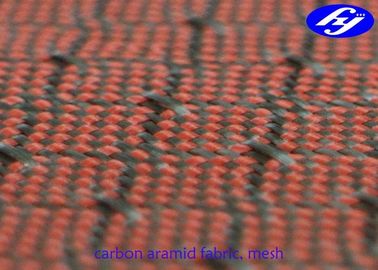 De Stof van de Koolstofkevlar van het netwerkpatroon/de Vezelstof van de Jacquardhybride Geweven Gloeidraad